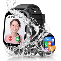 Smartwatch Kinder GPS,4G Kinder Smartwatch mit GPS IP68 Wasserdicht Spiel Wecker, Kinderuhr Geschenk für Jungen Mädchen Student - Schwarz