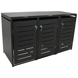 Freital Handels GmbH Mülltonnenbox 198 x 116 x 80 cm grau