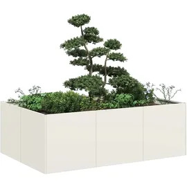 vidaXL Pflanzkübel 80 x 40 x 80 cm Weiß