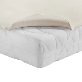 BettwarenShop Matratzenauflage kochfest 180 x 200 cm beige