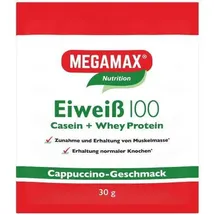 MEGAMAX Eiweiß 100 Cappuccino Pulver 30 g