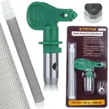 OEM Zenthril Powerxcellence 419 – Hochdruck Düsenkopf 20 Cm Sprühbreite Für Acryl Und Latex Kompatibel Mit Rosfix, Graco, Titan, Wagner Malerzubehör