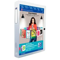 OXFORD Heftbox Polyvision 4,0 cm transparent