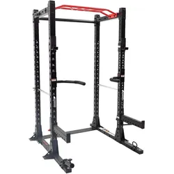 Power Cage FPC1 - Full Option - Power Rack - Squat Rack SCHWARZ|ROT NO SIZE