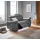 Home Affaire 2-Sitzer HOME AFFAIRE "Kilado", grau, B:172cm H:98cm T:99cm, Echtleder/Kunstleder, Sofas, mit Relaxfunktion, verstellbarer Armlehne, Kopfteilverstellung