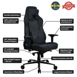 Arozzi Vernazza Gaming-Stuhl Schwarz PC