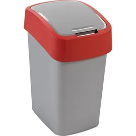 Curver Flip Bin 25 l silber/rot