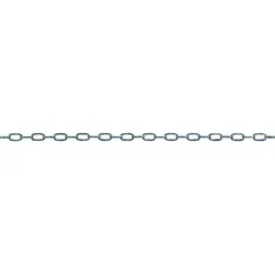 Uhrkette 1,6 vernickelt Rolle 25m (130x60) - vernickelt