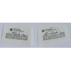 Volkswagen 7LA853675AN 7LA853675AP Schriftzug Last Edition T6.1 Aufkleber California, schwarz/Chrom