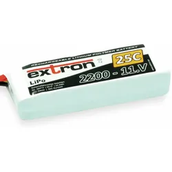EXTRON Modellbau-Akkupack X2, LiPo, 11,1 V-/2200 mAh