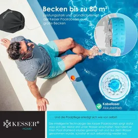 Kesser Poolroboter Aqua-9000 Weiß/Türkis inkl. Transporttasche
