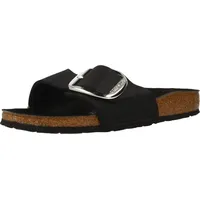 Birkenstock Madrid Big Buckle Nubukleder geölt schmal schwarz 42