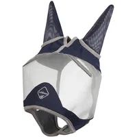 LeMieux Fliegenmaske LMX Armour Shield Pro Fly Mask- Half Mask Fliegenschutzmaske Navy/Grey XS