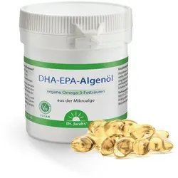 Dr. Jacob's DHA-EPA-Algenöl Kapseln Omega-3-Fettsäuren vegan 60 St