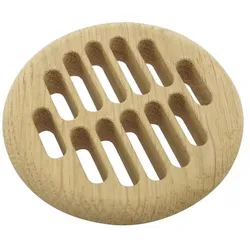 Lüftungsrosette rund aus Holz - Eiche
