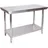 Wiltec Arbeitstisch Edelstahl 100x60x85 cm silber höhenverstellbar
