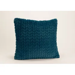 Kissen Nachtblau Chevron 40x40 cm - Quadrat Polyester Amadeus 40x40 cm