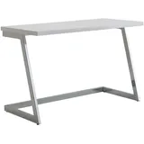 KADIMA DESIGN Schreibtisch SARNOT: Hochglanz-Design, Metallgestell, 120x55x76 cm,