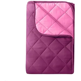 Wometo Microfaser Sommer Steppbett 155x220 lila & pink / OEKO-TEX / kochfest 95° / Leichtsteppbett für heiße Tage / ohne Bezug verwendbar