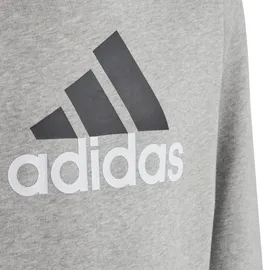 Adidas Bl 2 Kapuzenpullover - Medium Grey Heather / White - 7-8 Jahre