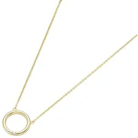 Luigi Merano Collier kleiner Ring, mit Brillant, Gold 585 Ketten Gold Damen