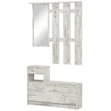 Stella Trading Garderobe Onno 100 x 191 x 25 cm Eiche