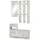 Stella Trading Garderobe Onno 100 x 191 x 25 cm Eiche