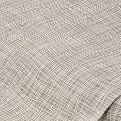 Baumwollstoff Linien "Mona", grau/weiß
