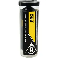 Dunlop 700110 Squashball Pro Rohr 3Stück