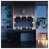 Vicco Schminktisch Sherry Schwarz Hochglanz Gold 120 x 75 cm 5 Schubladen Spiegel LED