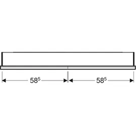 Geberit One 120 cm grau mit ComfortLight