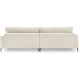 KAWOLA Ecksofa Cara Cord Recamiere rechts cremeweiß