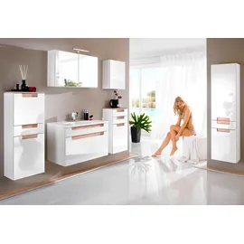 WELLTIME Hängeschrank WELLTIME "Siena", weiß, B:40cm H:65cm T:20cm, Holzwerkstoff, MDF, Schränke, Hängeschrank, Breite 40 cm, mit welchselbarem Türanschlag