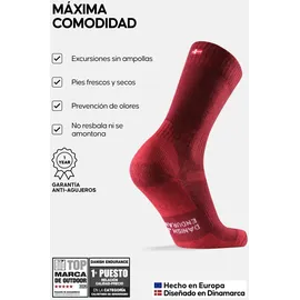 Danish Endurance Hiking Classic Socken 3-Paar Grau 39-42