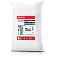 Intercabo Waschpulver mit Aktivsauerstoff und Enzymen für Waschmaschinen 10kg | Waschpulver Grosspackung | Für weiße und bunte Wäsche | 10 Kg