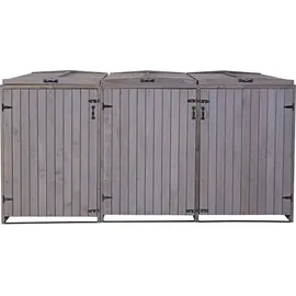 MCW Mülltonnenverkleidung H74 237 x 126 x 98 cm grau