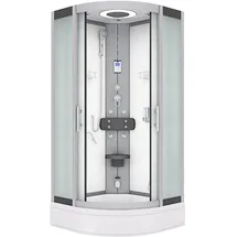 AcquaVapore Dampfdusche Duschkabine Sauna Dusche D58-60m2 100x100 cm ohne 2k Scheiben Versiegelung