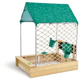 HaPe Sandkasten mit Dach grün