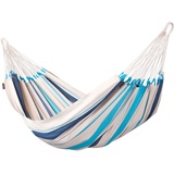 LA SIESTA Caribena aqua blue 230 x 140 cm blau/weiß