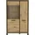 Forte Vitrine Trondheim 101,4 x 161 x 41,5 cm Braun/Schwarz