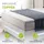 Juskys Boxspringbett Norfolk Weiß 140 x 200 cm