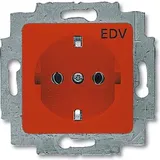 Busch-Jaeger Steckdoseneinsatz rot RAL3020