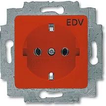 Busch-Jaeger Steckdoseneinsatz rot RAL3020