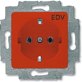 Busch-Jaeger Steckdoseneinsatz rot RAL3020