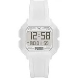 Puma Remix Herren Sportuhr P5054 Quarz weiß