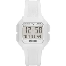Puma Remix Herren Sportuhr P5054 Quarz weiß
