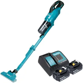 Makita DCL286FSM2 Akku Staubsauger Blau inkl. 2 x 4,0 Ah Akku + Ladegerät