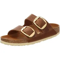 Birkenstock Arizona Big Buckle Nubukleder geölt schmal cognac 43