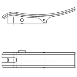 Abhebevorrichtung f. Außenring-D.58mm schwenkbar f. Messuhren Käfer