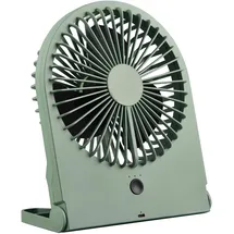 Trio RL LIVE YOUR LIGHT Reality Leuchten Tisch Ventilator Breezy R044-49, Kunststoff Pistaziengrün, 2 Watt, Akku Betrieb, USB-C, 3 Stufen